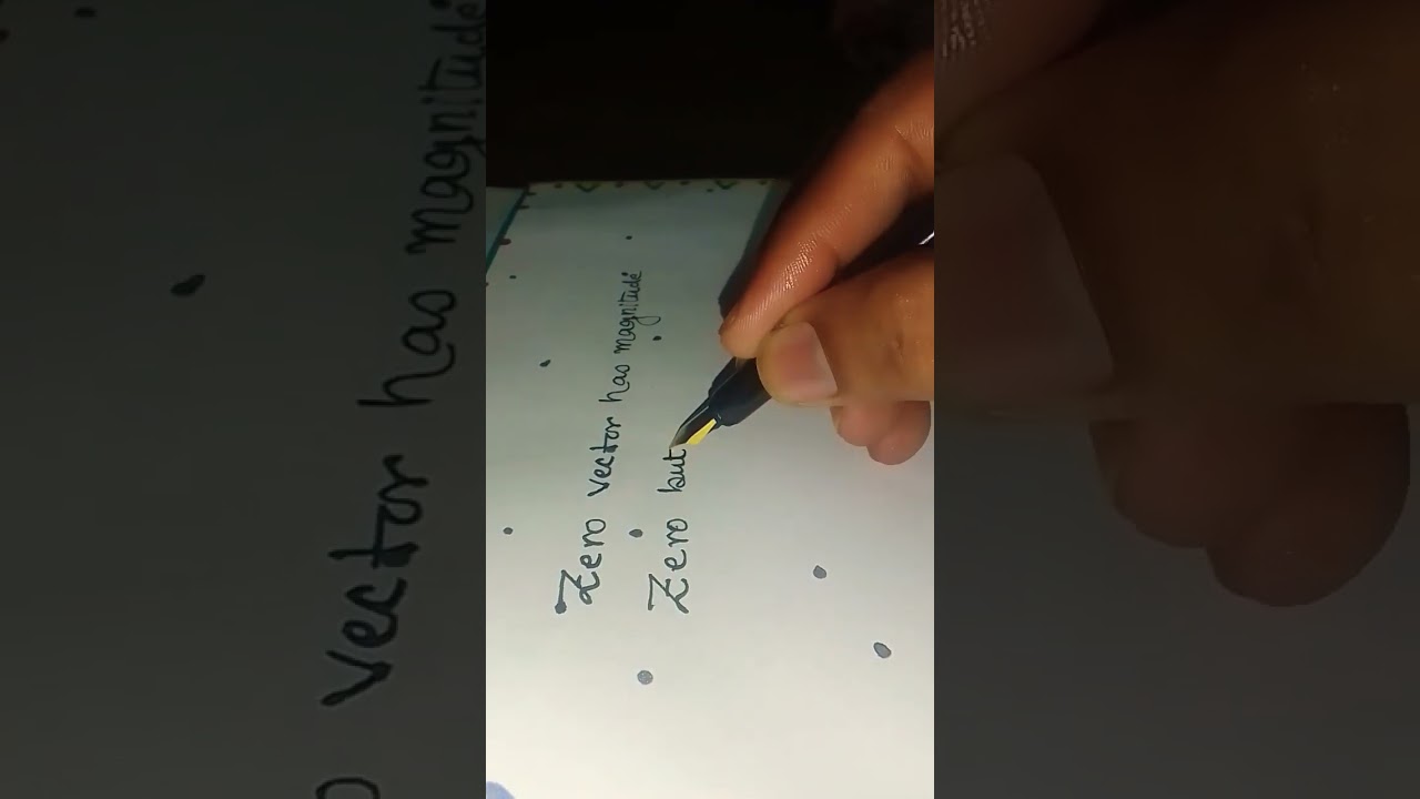 ZERO VECTOR  #math
