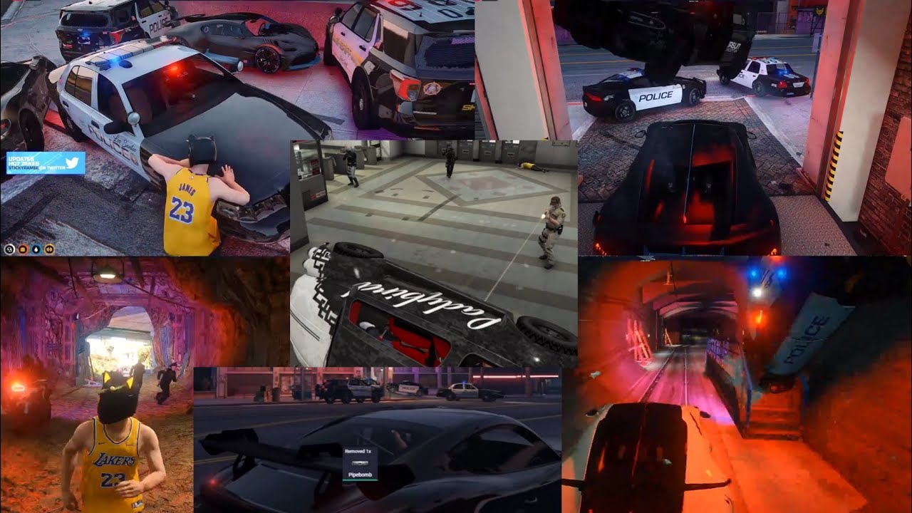Ramee Pits & Rams Cops for CG Meth Run and Ends up getting the WHOLE PD on him (Multiple POVs)