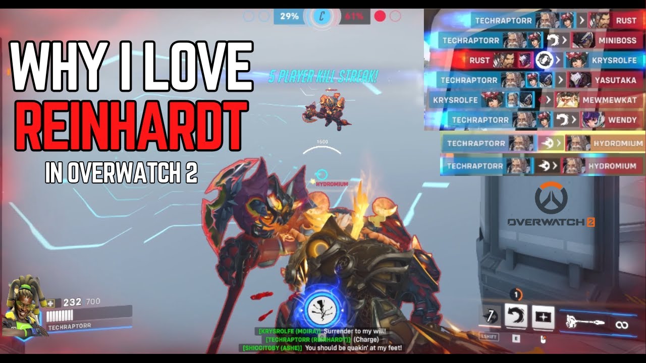 Why I Love Playing REINHARDT In Overwatch 2...