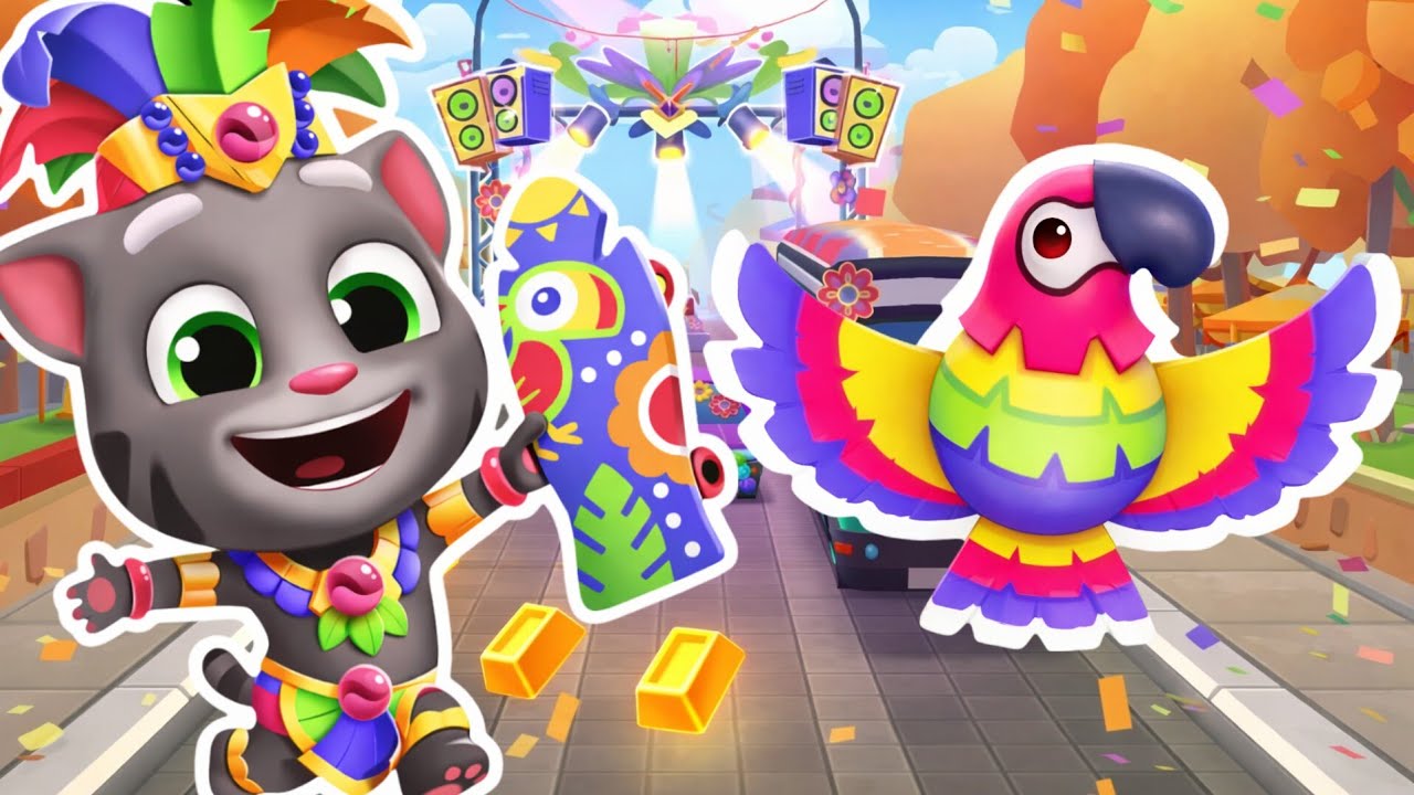 Tom Fiesta Run! Talking Tom Gold Run New Carnival Dash Gameplay 