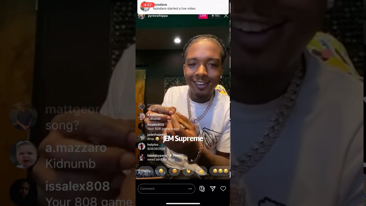 Pyrex Whippa Goes Live With Fans To Play Samples & Plays Hard Beats