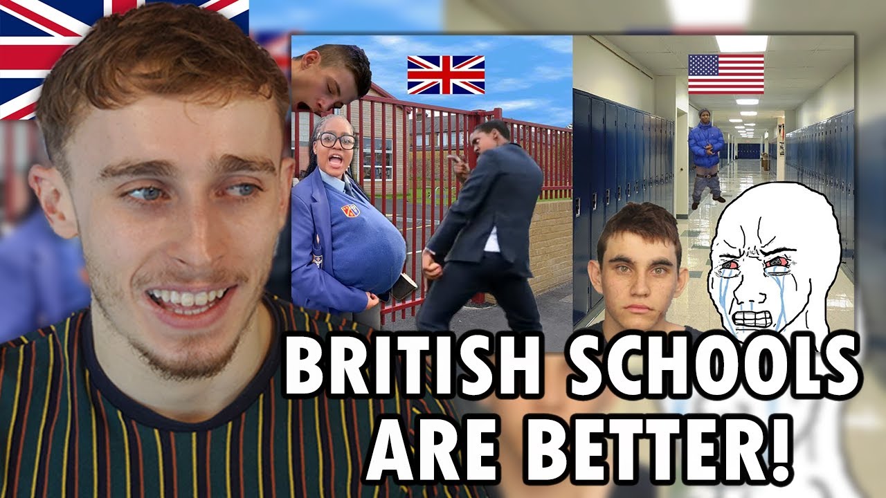 Brit Reacting to American Vs British Public Schools…