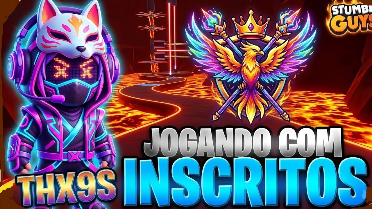 Live Ao Vivo 🔴 Stumble guys Jogando com Inscritos
