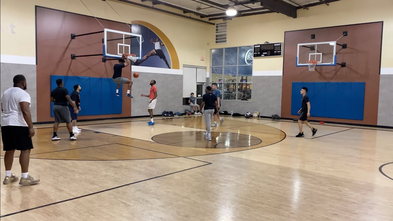 HEATED PICK UP GAME WITH RANDOMS AT 24 HR FITNESS