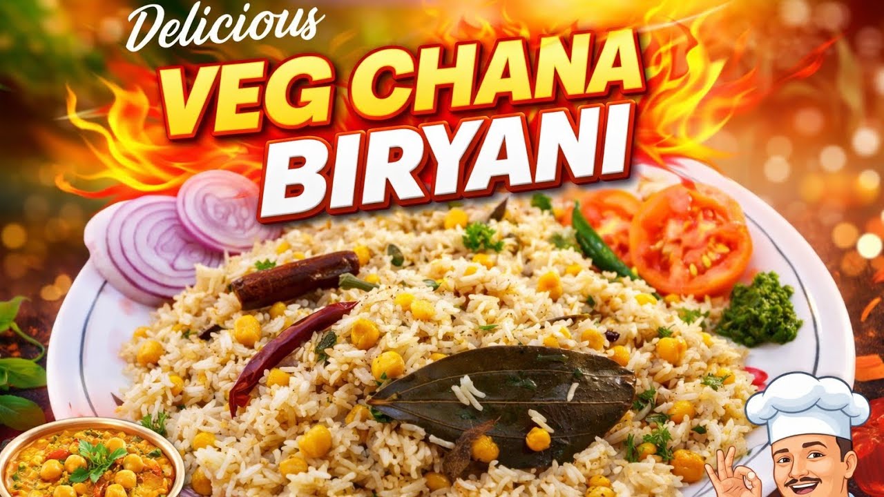 Chana daal biryani (veg)
