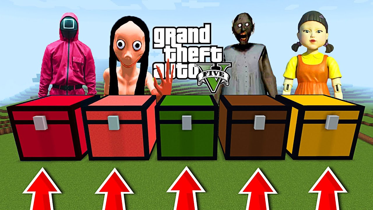 NU ALEGE CHESTUL GREȘIT în MINECRAFT ! (Squid Game, GTA 5, Momo, FNAF, Granny, Yeti, Anconda)