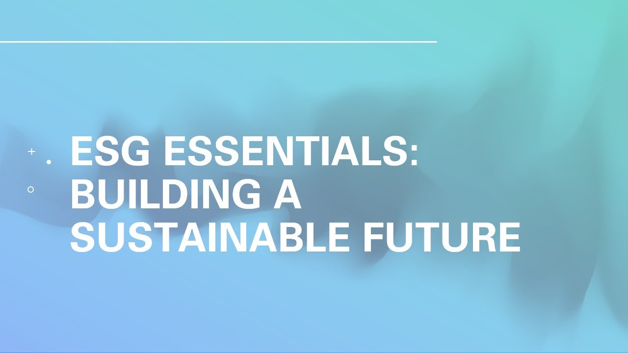 ESG Essentials: Building a Sustainable Future