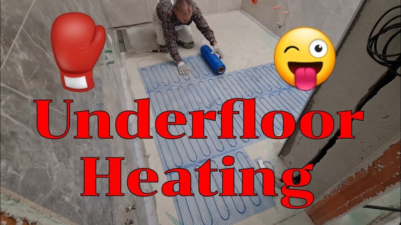 How to install Electric Underfloor Heating Mats Prior to Tiling (Real job in real time)