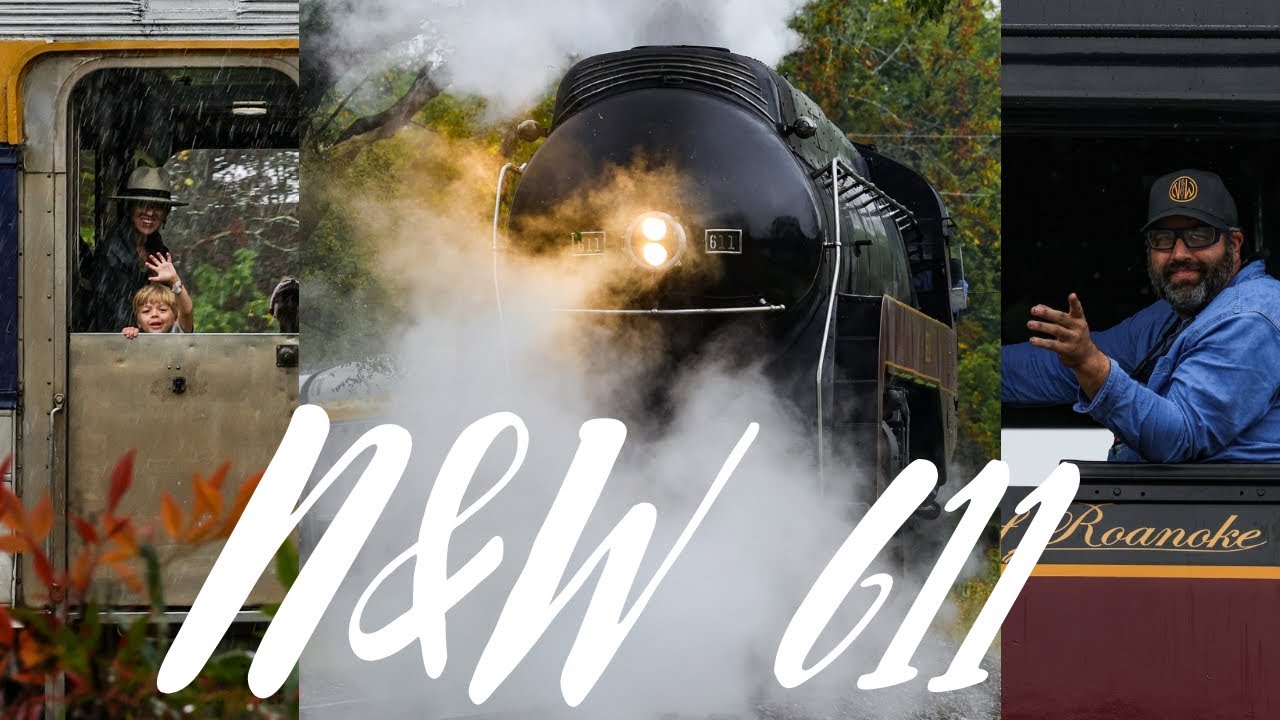 [4K] N&W 611 IS BACK!!! A FULL Day Of Chasing The Steam Excursion In Goshen, VA!!