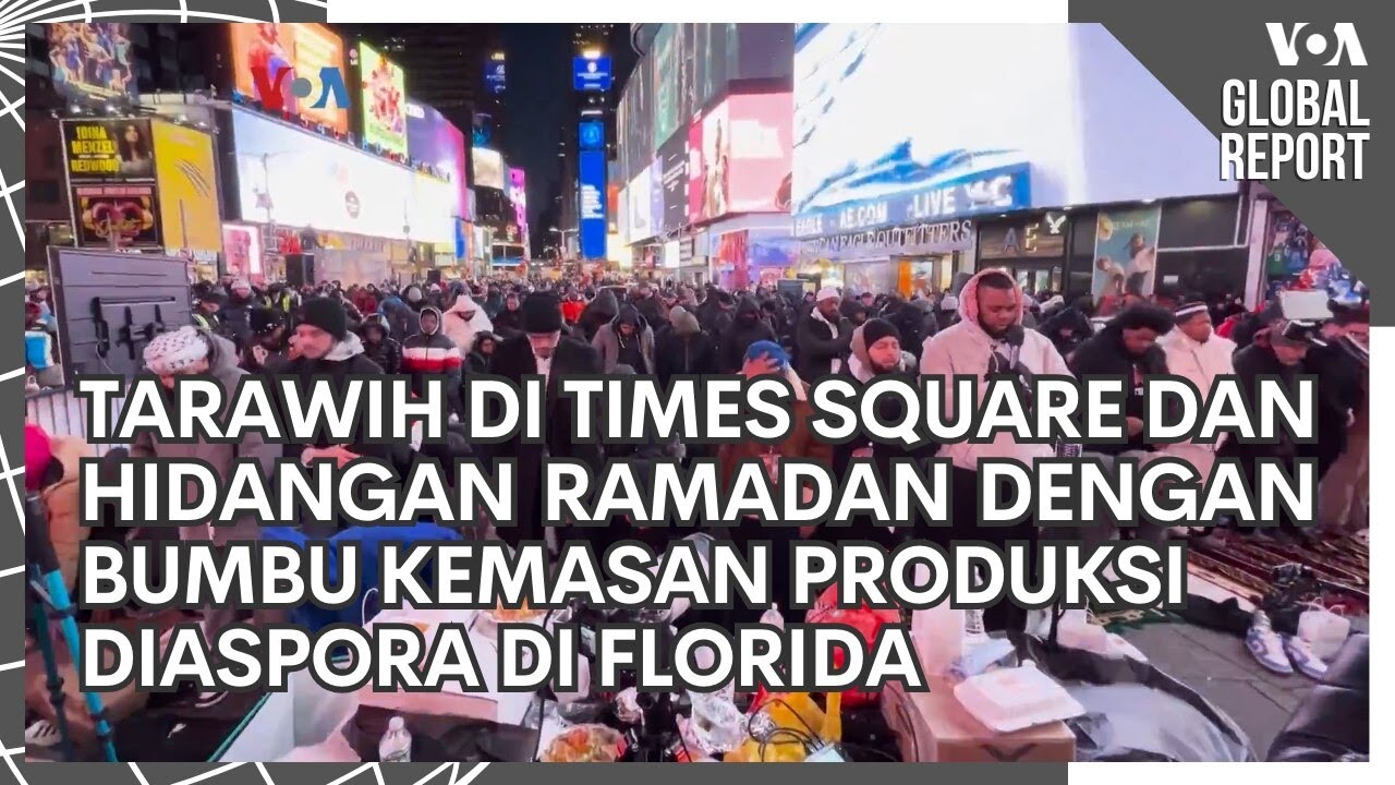 Tarawih di Times Square dan Hidangan Ramadan dengan Bumbu Kemasan Produksi Diaspora di Florida