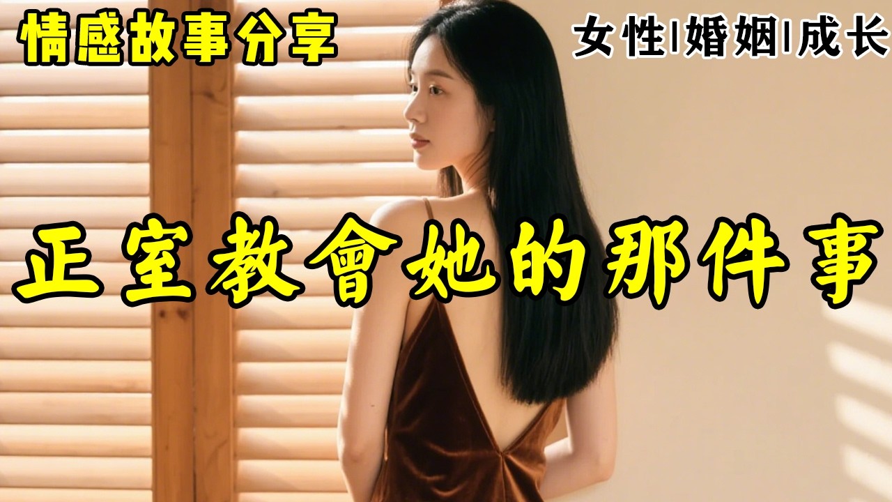 情感故事《正室教会她的那件事》她坐在地上，欲哭无泪，指甲深深掐进掌心，心里把她翻来覆去骂了无数遍。什么叫想扔就扔？那是个活生生的孩子，不是一块说扔就能扔的抹布！