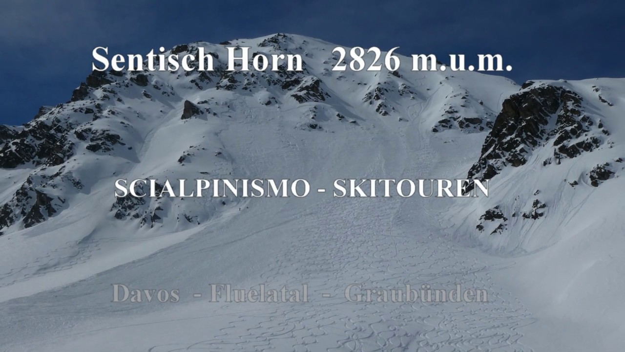 SENTISCH HORN 2826m.u.m. Scialpinismo - Skitouren Davos Fluelatal