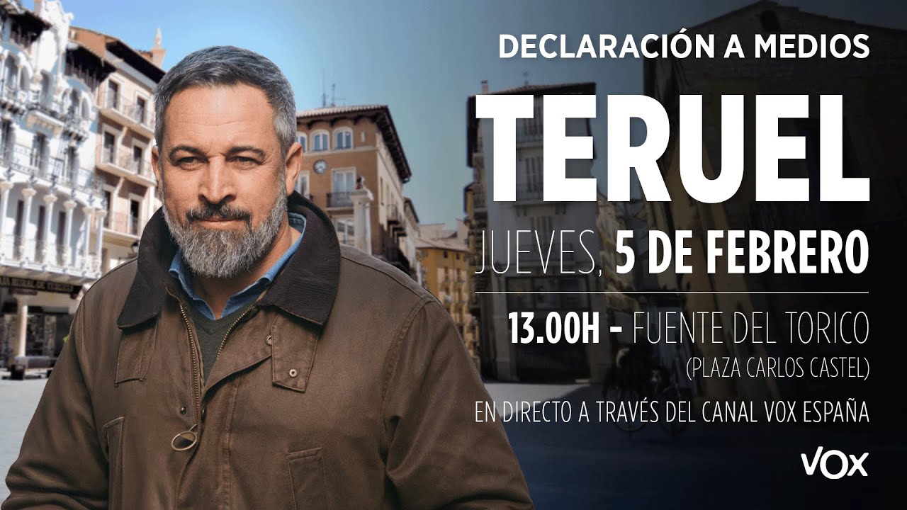 🔴 ABASCAL EN ARAGÓN: declaración a medios desde Teruel
