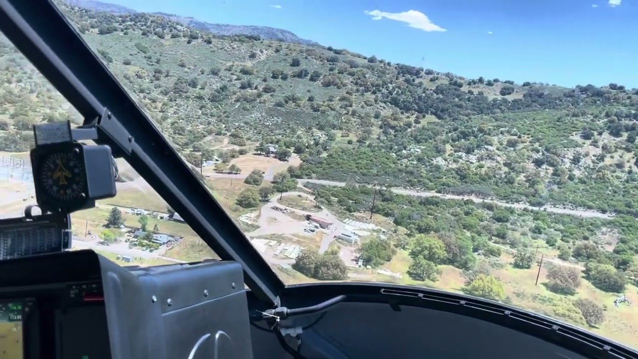 Enstrom 480B Approach and Landing at Julian Pie Factory