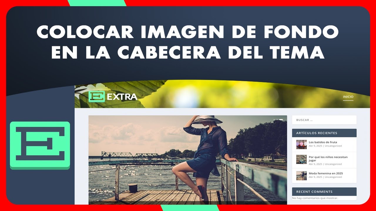 Colocar imagen de fondo en la cabecera por defecto del tema Extra de WordPress