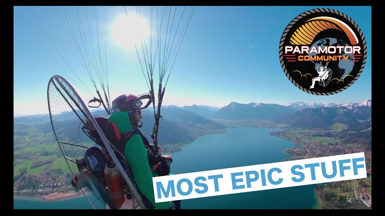 Tegernsee Flug mit dem Paramotor - Episch! (Motorschirm)