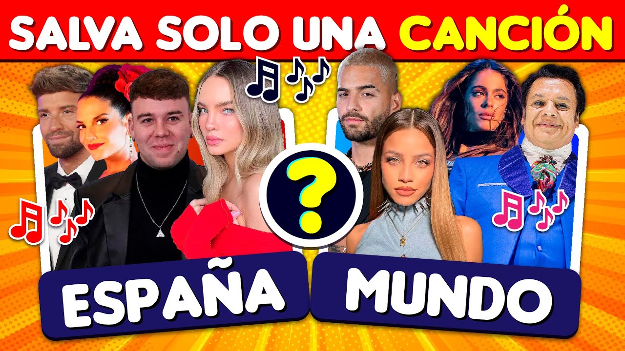 Salva una Canci&oacute;n 🎵💃 ESPA&Ntilde;A vs el MUNDO 🔥 Quiz Musical