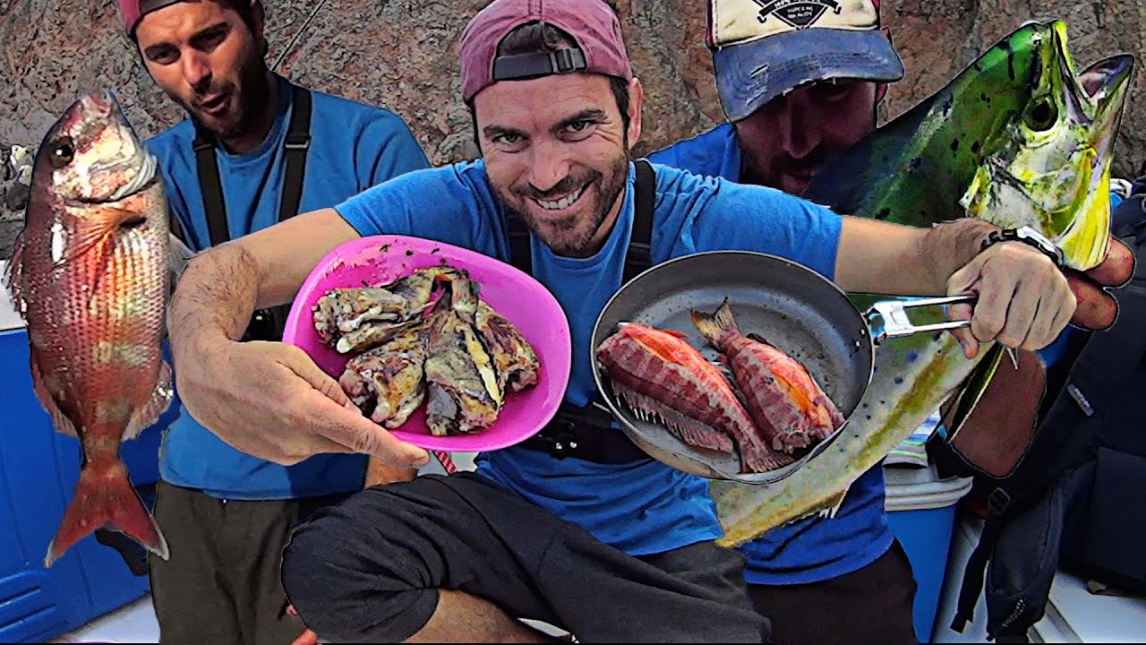AVENTURA de PESCA y COCINA +100 CAPTURAS +10 GRANDES! BRUTAL dia PESCA JIGGING+TENYA a +50m de PROF.