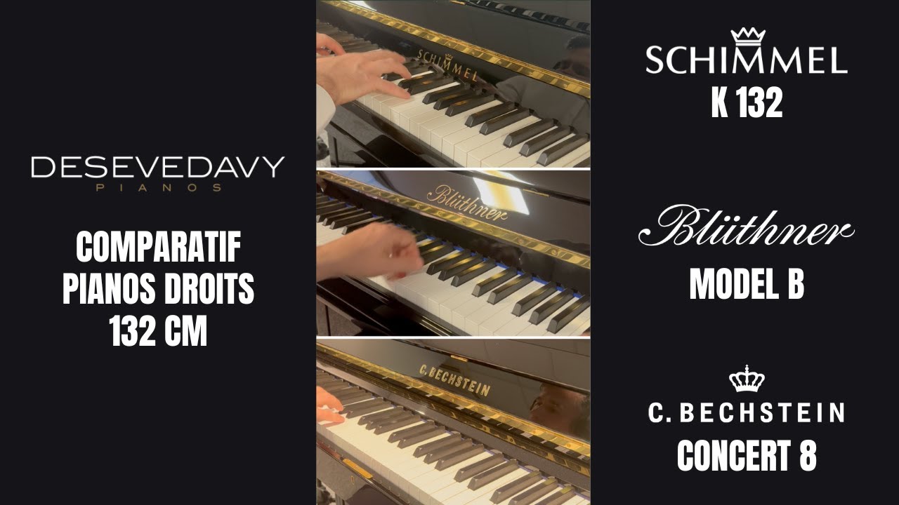Rencontre au sommet : 3 pianos droits allemands de prestige