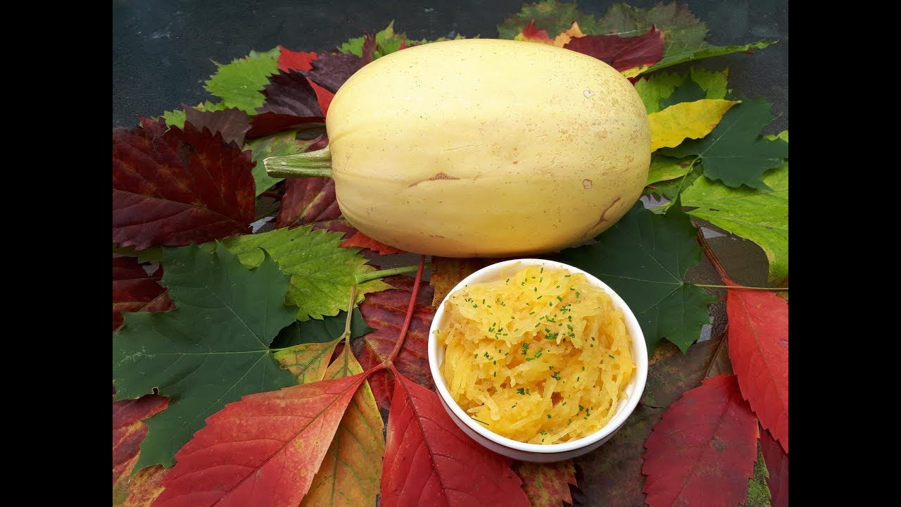 La cuisson d'une courge spaghetti