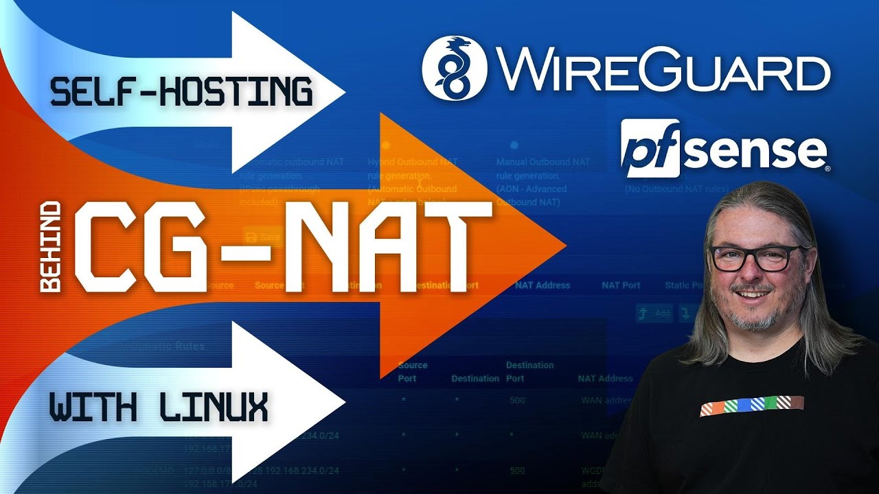 Как разместить свой сервер за CGNAT с помощью Wireguard и pfsense