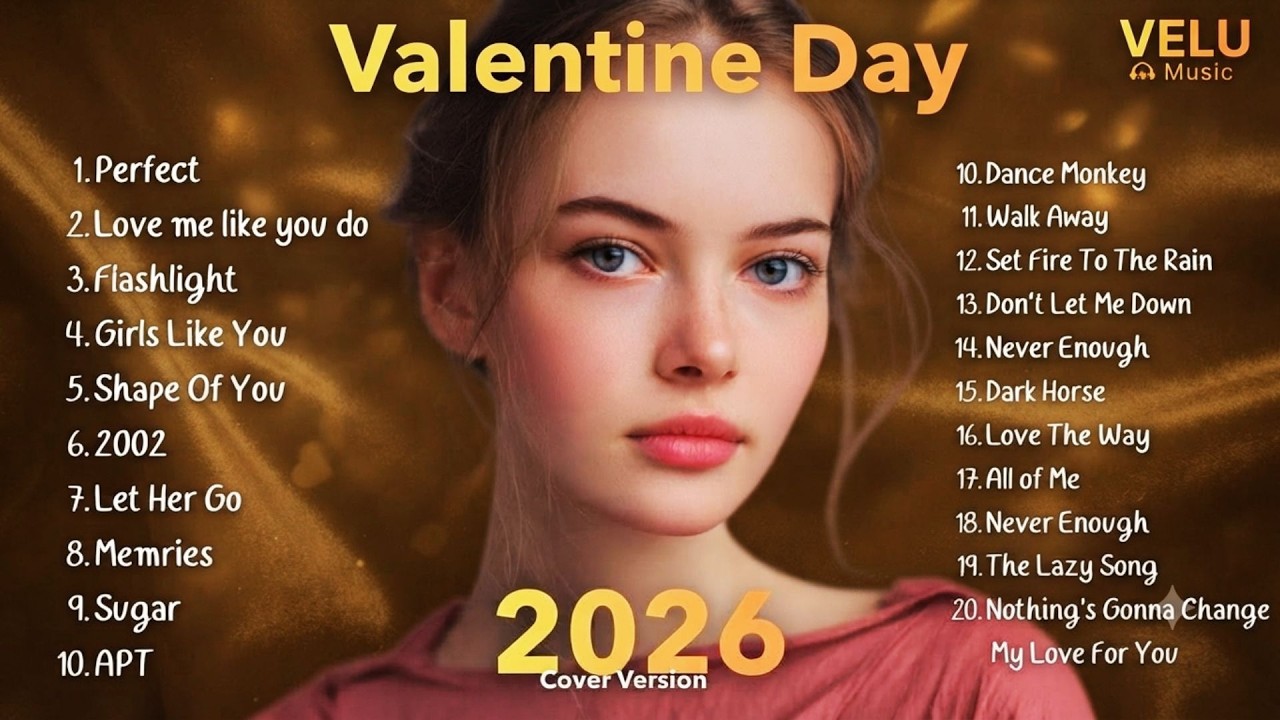 VALENTINE SONGS 2026 🎙️ Best Romantic Cover Songs | Love & Relaxing Pop Playlist | Velu Music Vol.1