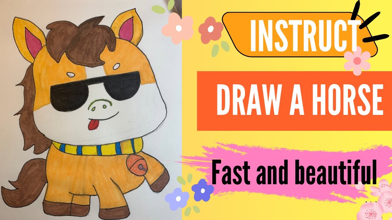 Draw a hourse cute