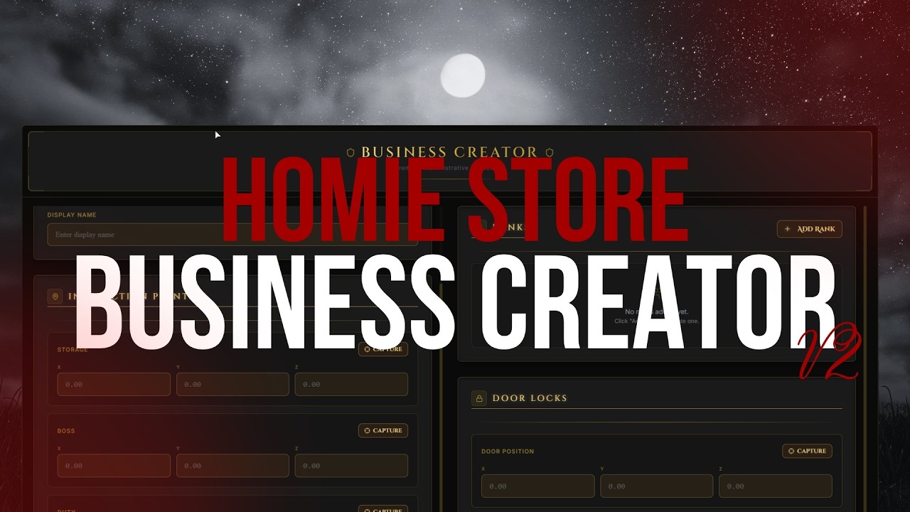 RedM Business Management Script | Boss Menu, Doorlock & Admin System