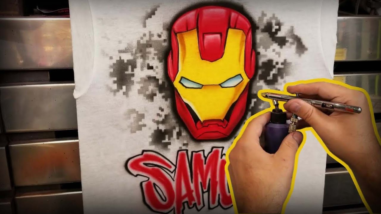 Ironman airbrushed t-shirt