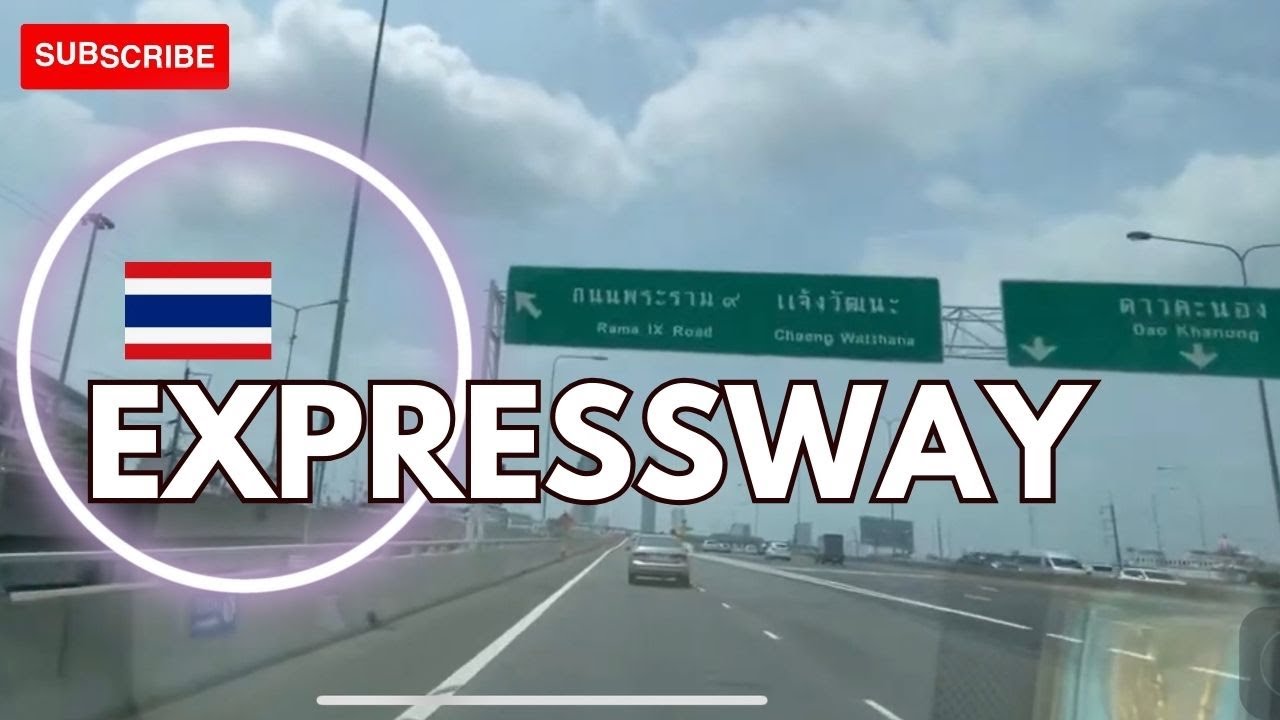 SIGHTSEEING BANGNA EXPRESSWAY TO CHAN ROAD BANGKOK THAILAND