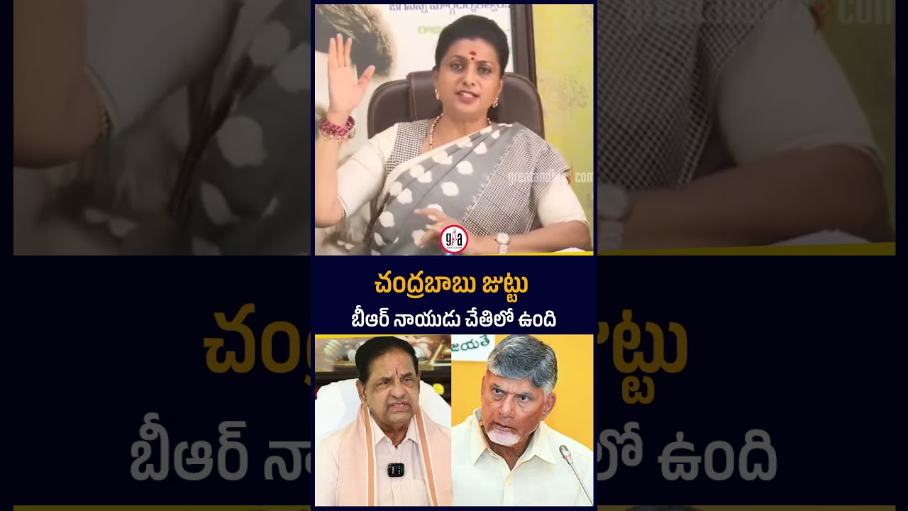 చంద్రబాబు జుట్టు బీఆర్ నాయుడు చేతిలో ఉంది : RK Roja Comments on Chandrababu & BR Naidu | greatandhra