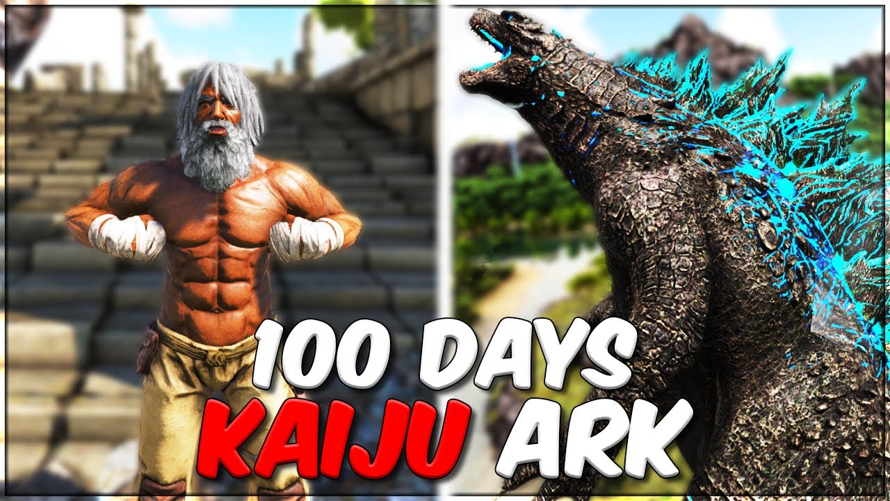 100 дней игры с монстрами в Kaiju ARK — карта «Затерянный остров»
