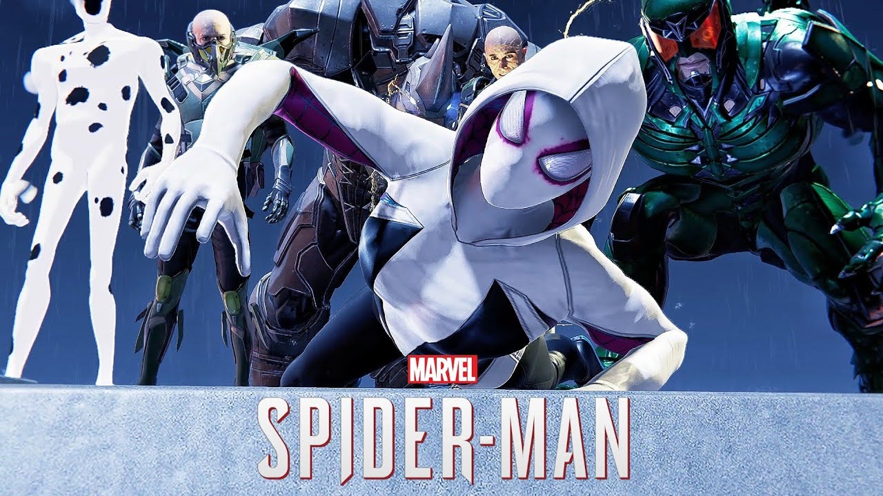 Spider-Gwen vs The Sinister Six (AI Voice) Epic Battle - Spider-Man PC (Mods)