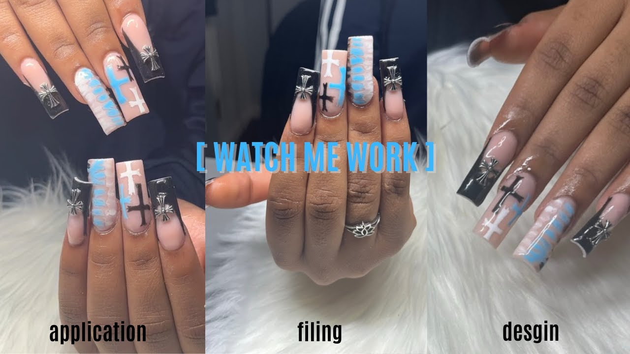 WATCH ME WORK 001 | Acrylic Nails | 15 year old nail tech