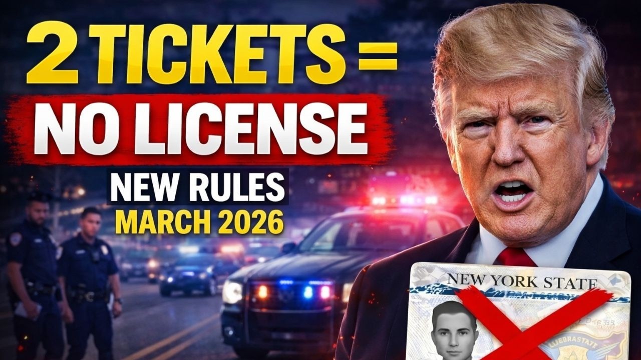 NY Drivers Can Lose License With Just 2 Tickets (New Rules March 2026)