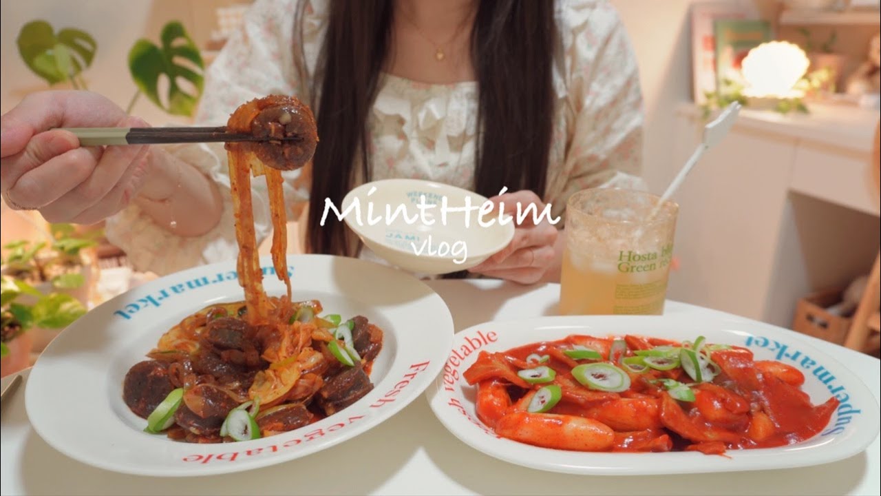 SUB)Корея food vlog🍧delicious diet recipes🍕Яичная пицца без муки/Stir-fried Spicy Sundae/Mukbang