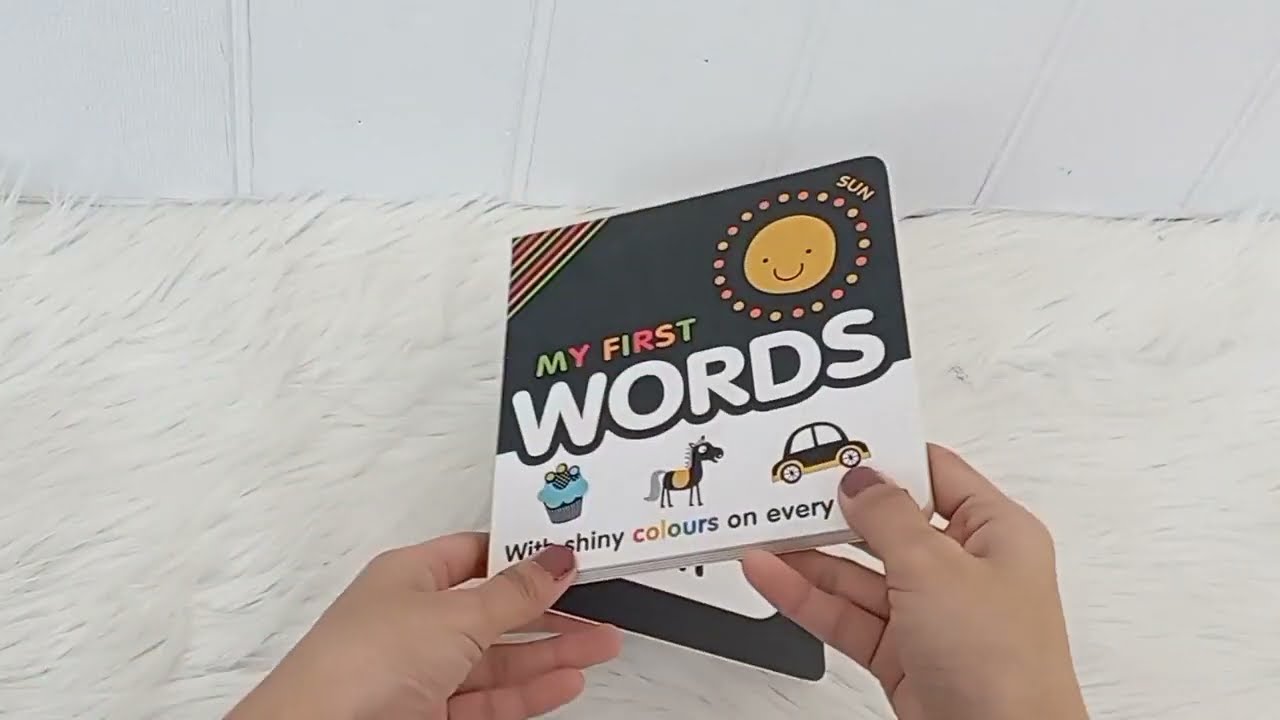 My First Words Board Book With Shiny Colours On Every Page