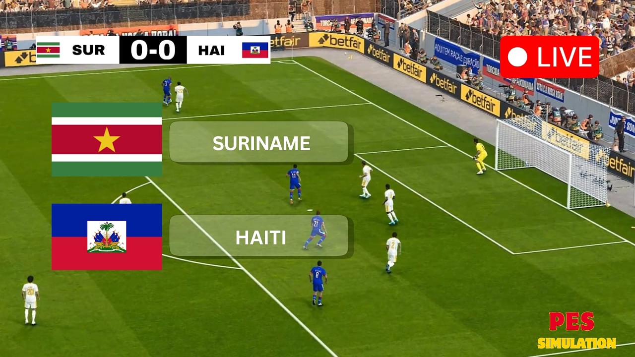 🔴 Haiti vs Suriname | Road to World Cup 2026 Women | PES 21 Full Gameplay Simulation