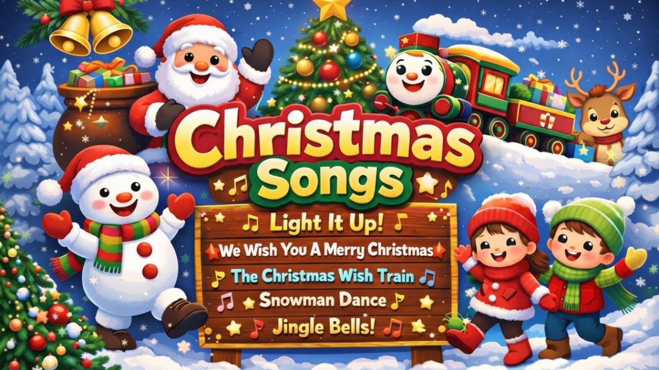 Christmas Songs for Kids 🎄 | Jingle Bells, We Wish You a Merry Christmas | Holiday Music Compilation