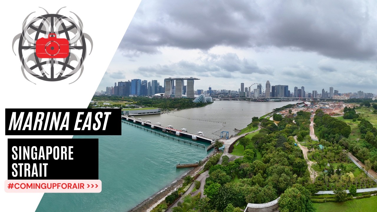 Singapore’s Marina East from above & The World’s Most Restless Strait (4K)
