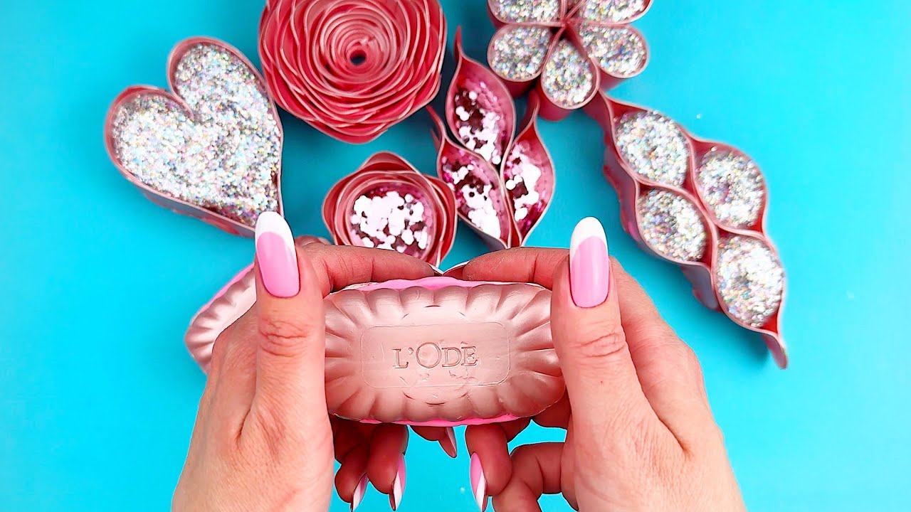 @AllaAsmr FOAM&GLITTER&STARCH★Compilation set★ASMR SOAP★Crushing soap★