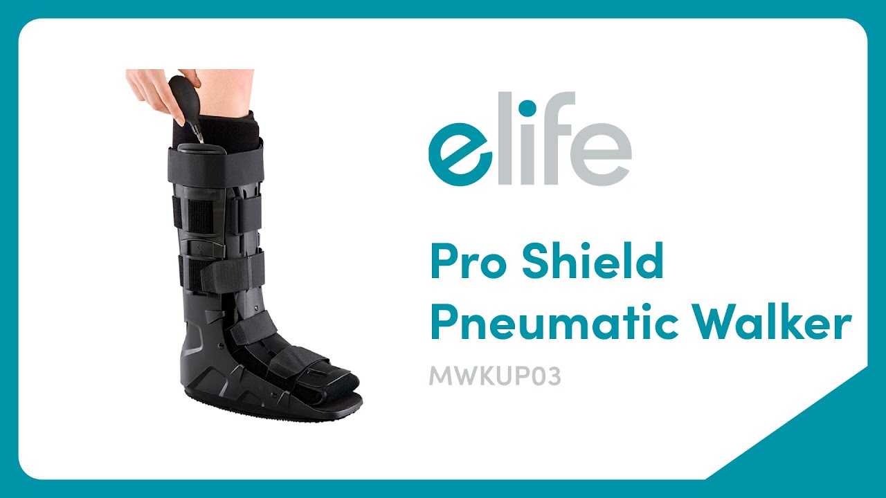 How To Wear elife® Pro Shield Pneumatic Walker (MWKUP03)