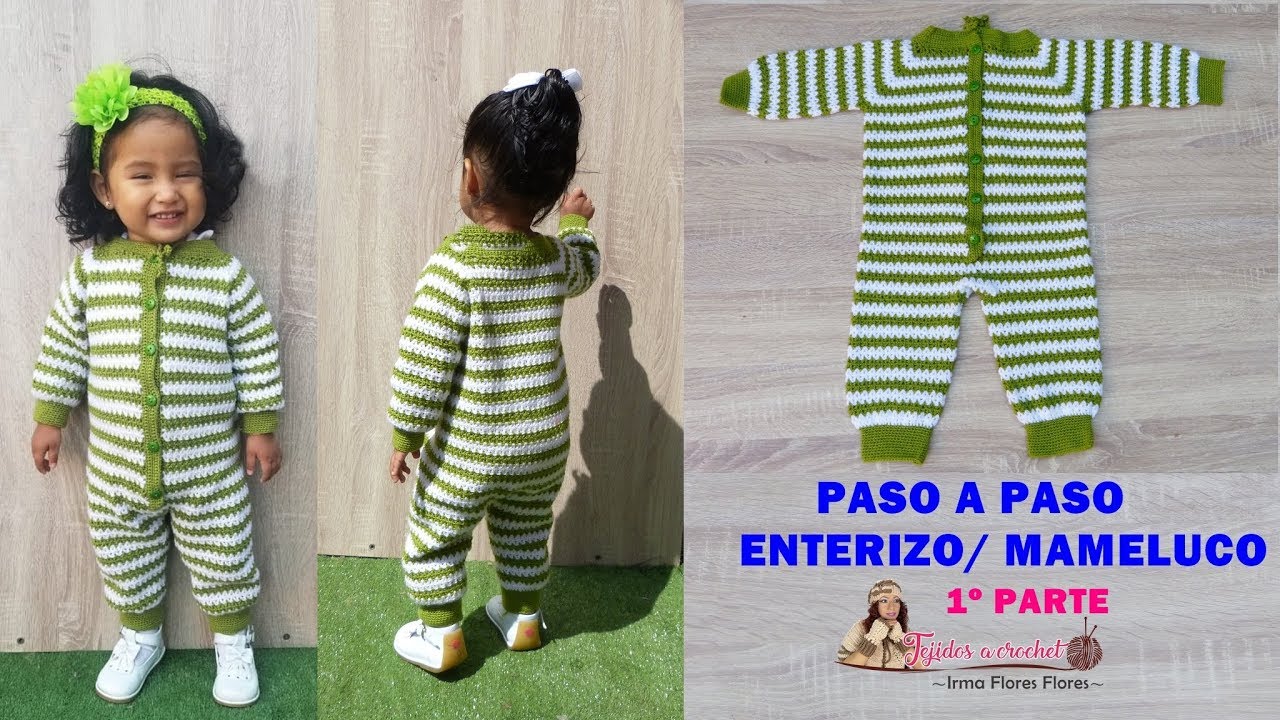 FÁCIL DE TEJER PASO A PASO MAMELUCO/ENTERIZO /1º PARTE/ PARA NIÑOS Y NIÑAS