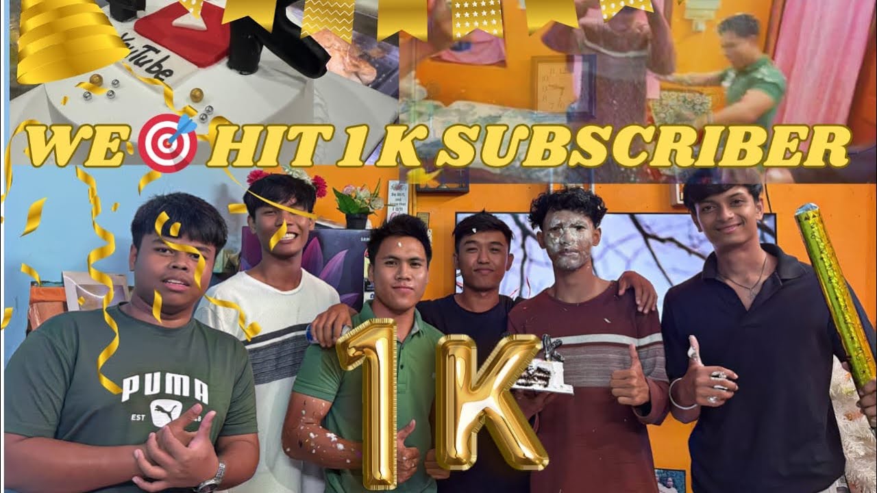 Celebrating 🎉 1k with my friends Thank you youtube family for 1,000 Subscribers