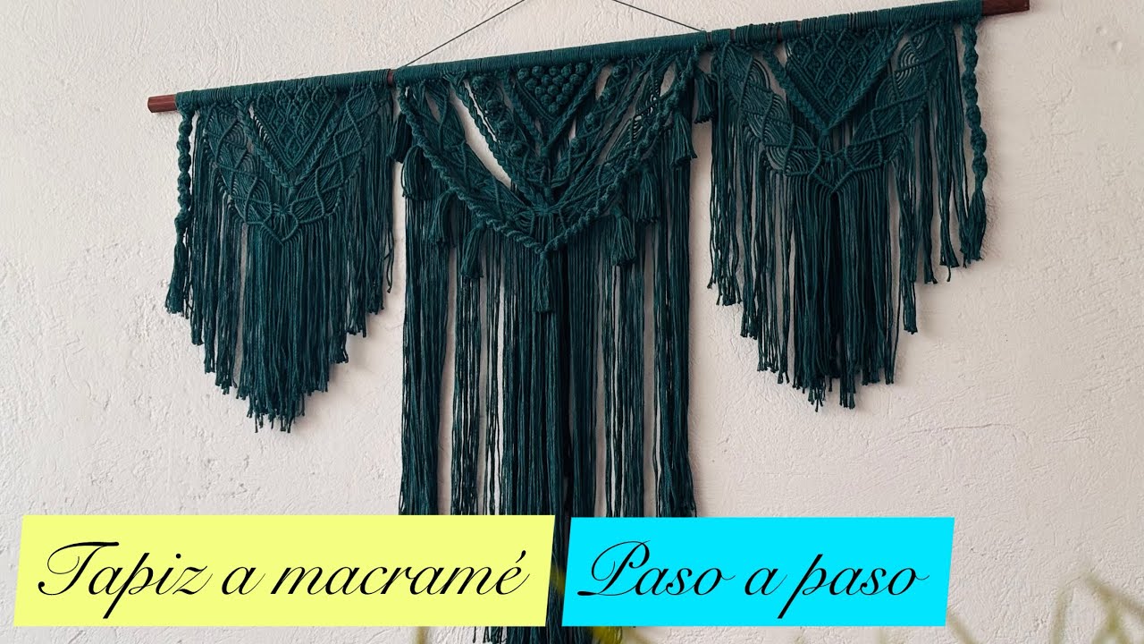 Crea tu Propio Tapiz de macramé con nudos básicos