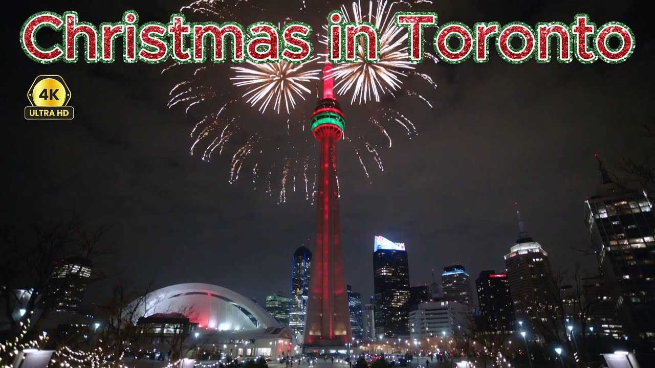Christmas in Toronto 🇨🇦 🎄 Holiday Jazz & Cozy Lounge Instrumental Music 4K