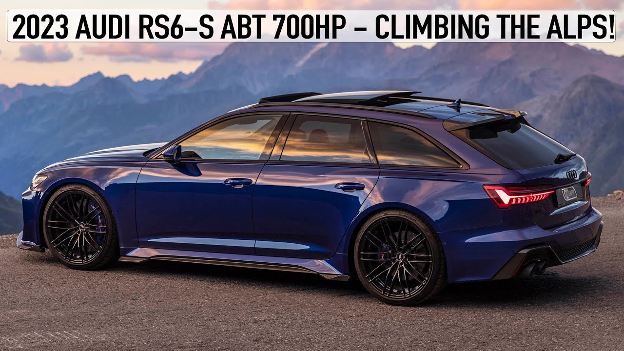 CLIMBING THE ALPS! 2023 AUDI RS6-S AVANT ABT 700HP - BREATHTAKING SCENERY - In Detail - 4K