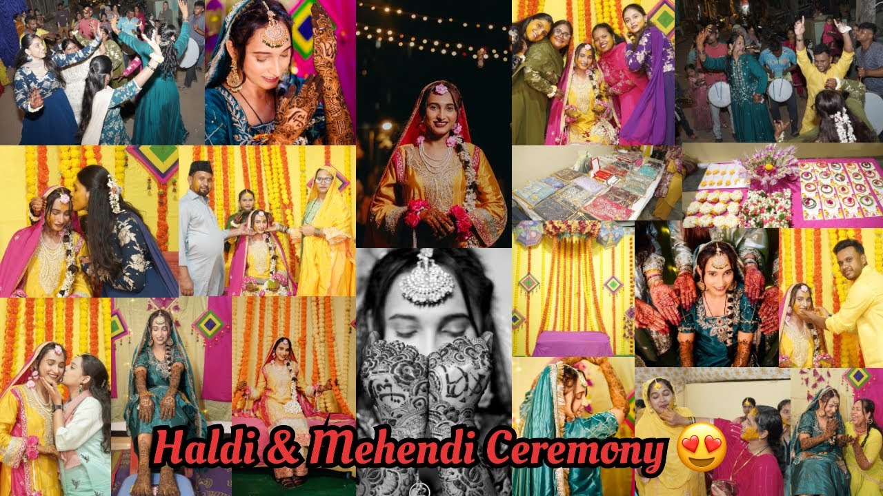 Haldi & Mehendi Ceremony 💚💛 | Sabne Bohat Enjoy Kiye 💃😍 | Amreen Vlog’s 