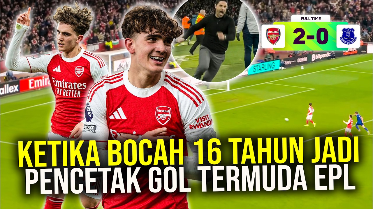 Bocah 16 Tahun Pencetak Rekor Gol Termuda EPL Bawa Arsenal Kedinginan di Puncak Klasemen!