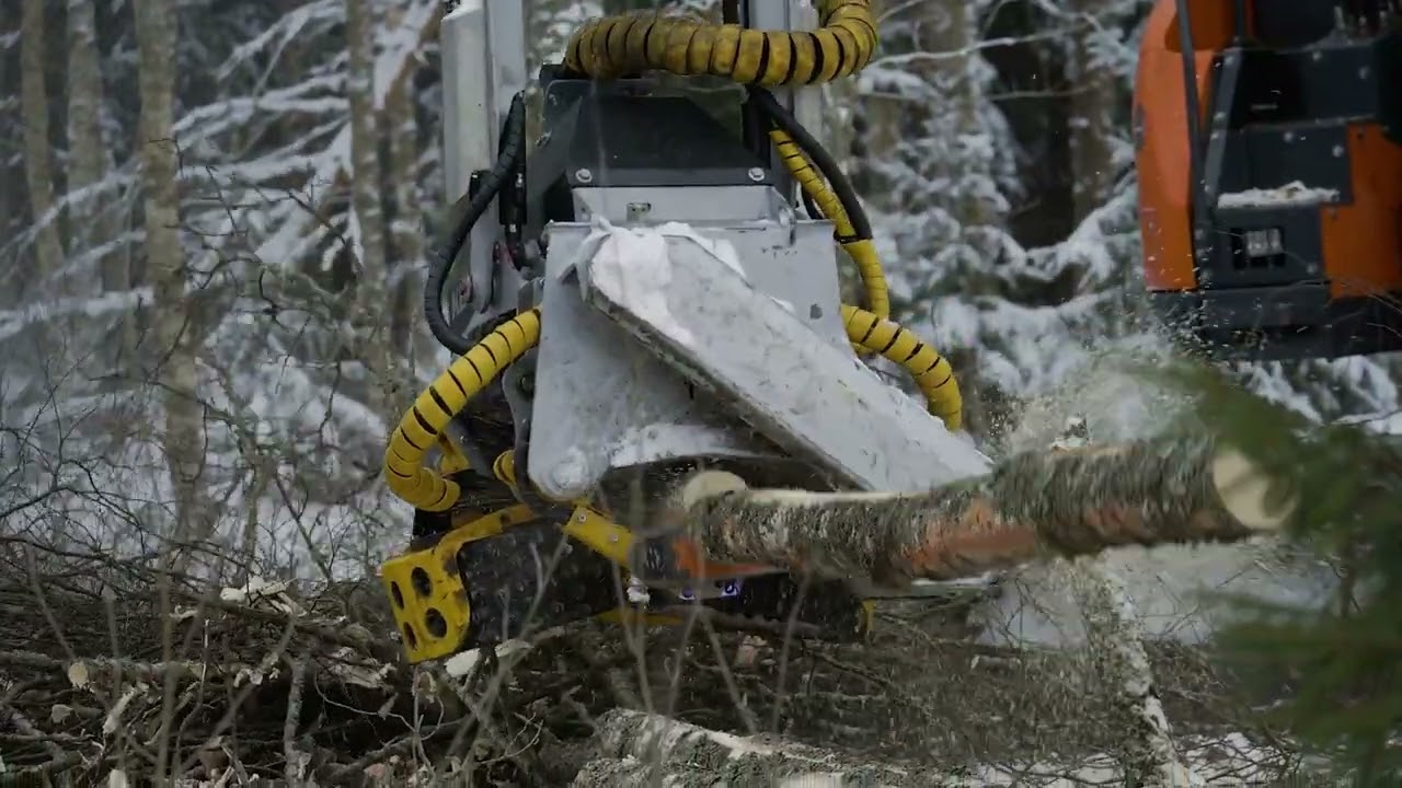 KESLA 24RH-III harvester head with Doosan 140LC